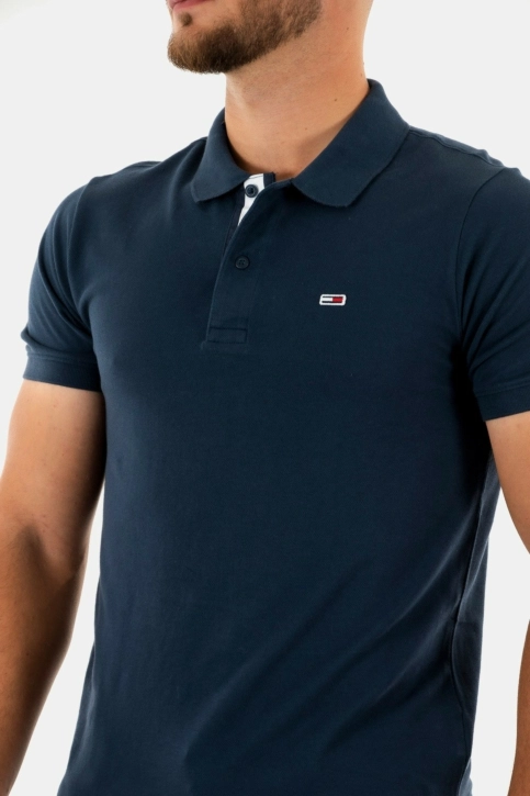 Polos tommy jeans slim placket pol c87 twilight navy