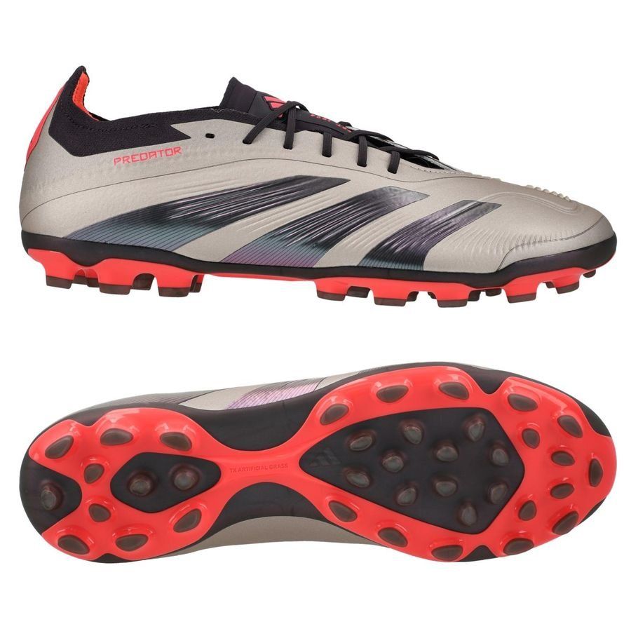 adidas Predator Elite 2G/3G AG Vivid Horizon - Argenté/Aurora Black/Turbo