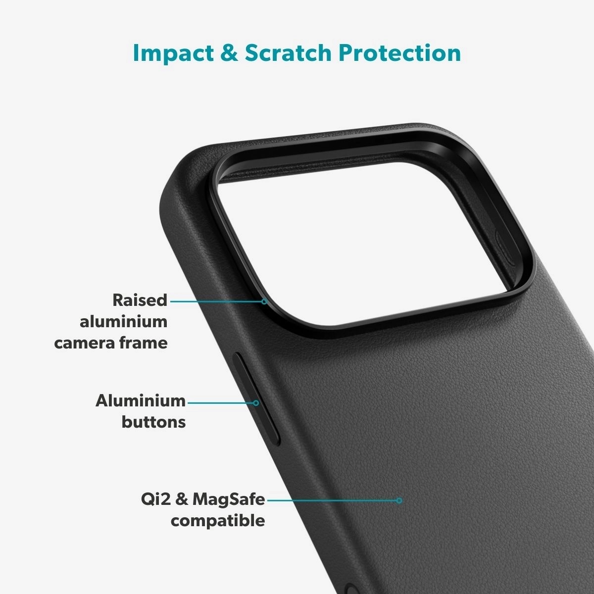 iPhone 17 Pro Mag  MagSafe Echtleder Hülle (94110131300001) - Schwarz