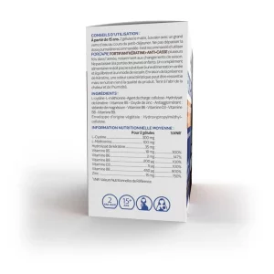 Forcapil Fortifiant Kératine + 3 Mois Zinc Vitamine B Arkopharma - 180 Gélules