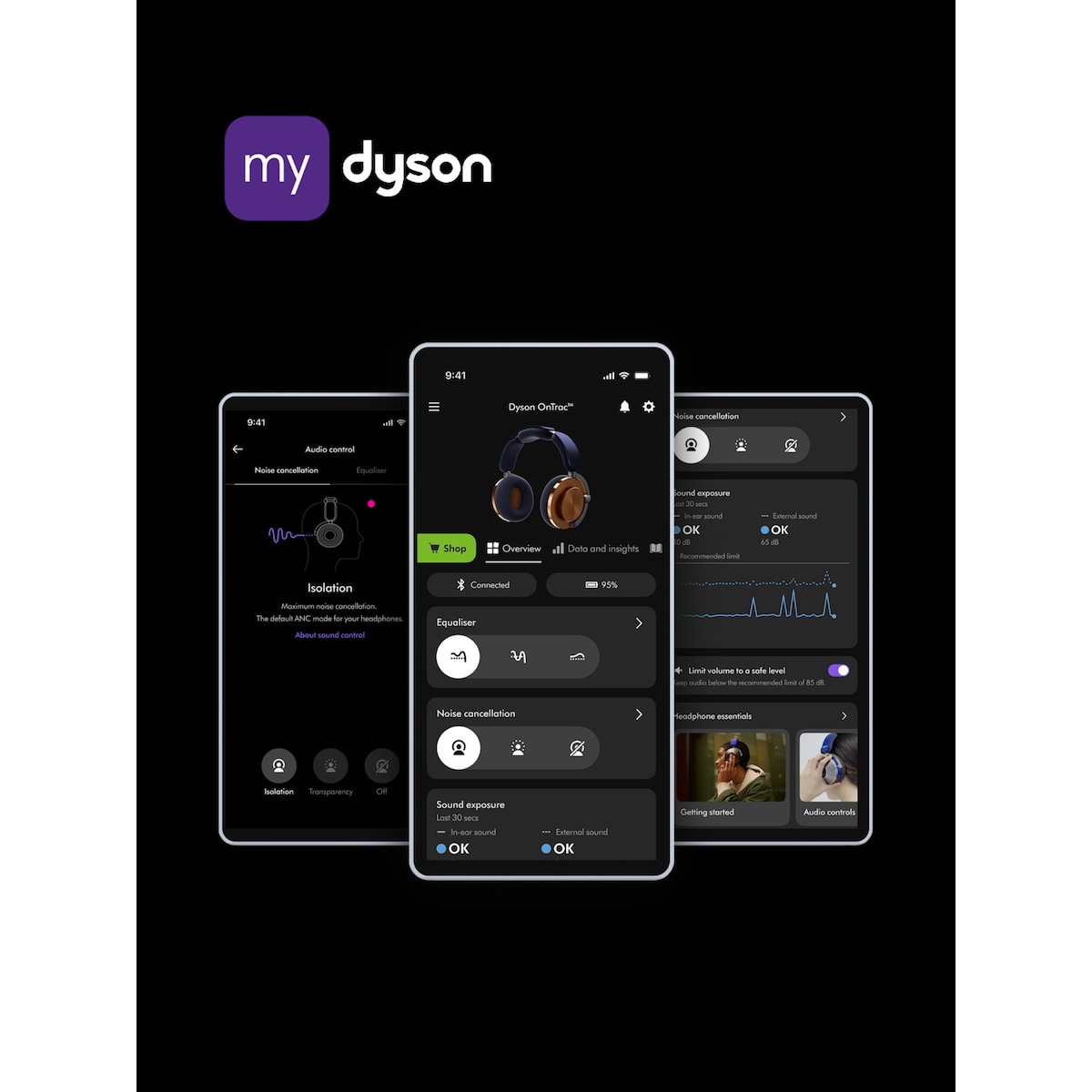 Dyson Ontrac CNC trådløse on-ear hodetelefoner (aluminium)