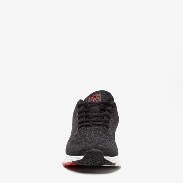 Osaga heren hardloopschoenen zwart/rood