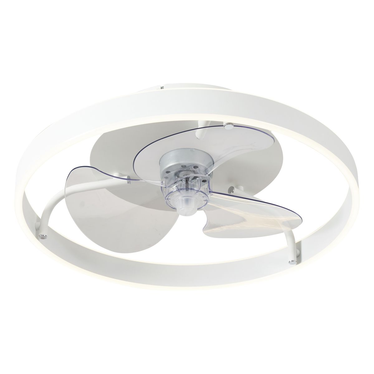 Plafondventilator wit 50cm incl. LED dimbaar met afstandsbediening - Maddy