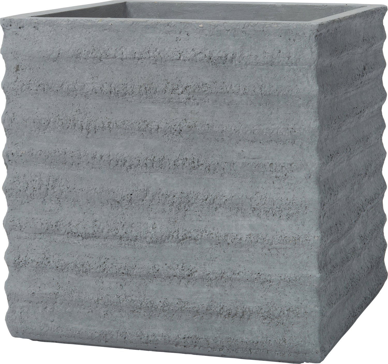 Intratuin bloempot Horizon grijs 44 x 44 x 44 cm