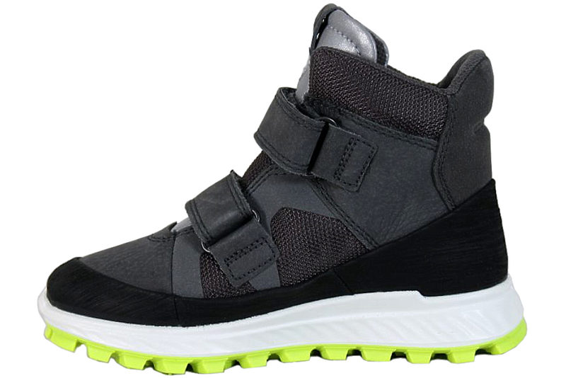 ECCO EXOSTRIKE KIDS STØVLE I GRÅT OLIERET NUBUCK