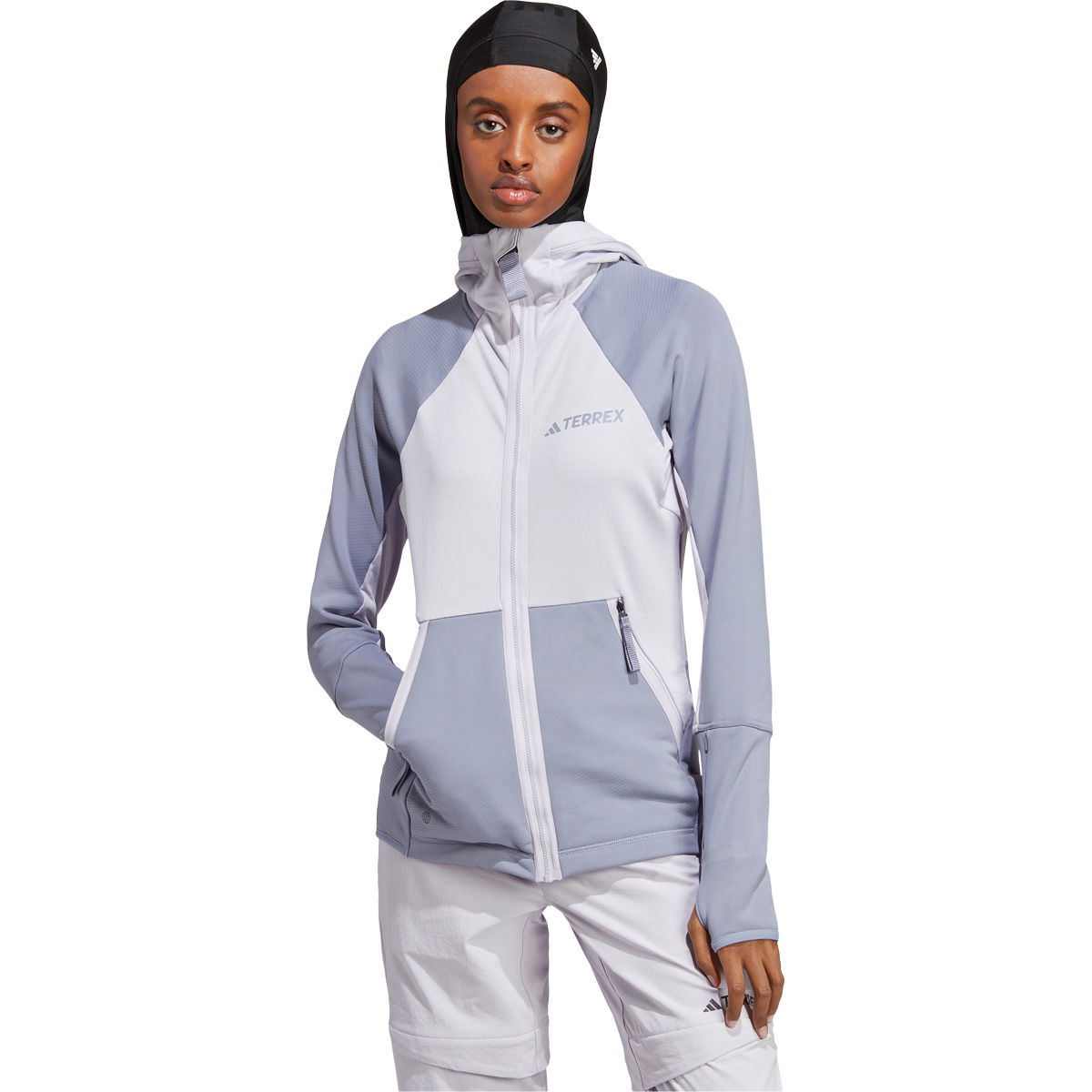 adidas Terrex Tech Flooce Full Zip Hooded Fleecejakke Dame