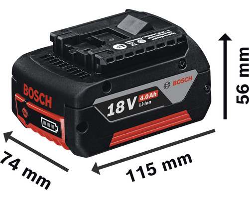 Accupakket 6 x 18V GBA 18V Bosch Professional 4 Ah