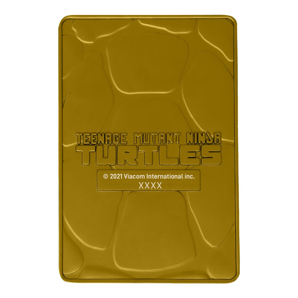 Teenage Mutant Ninja Turtles Limited Edition 24k Gold Plated Comic Book Cover Ingot
