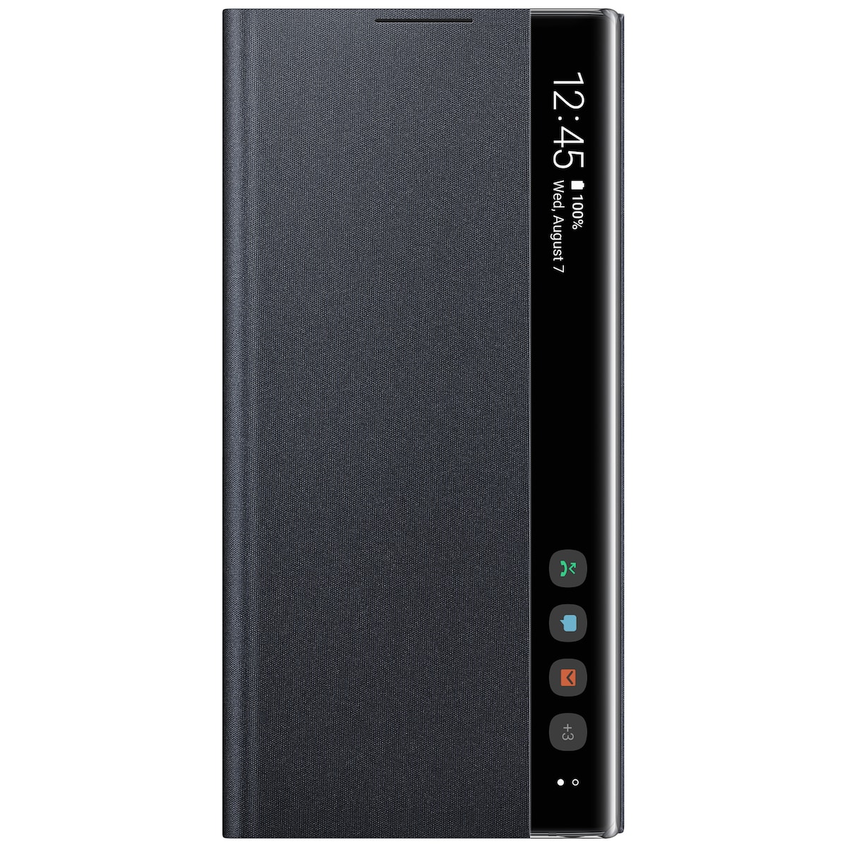 Samsung Galaxy Note 10 Clear View deksel (sort)