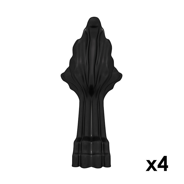 Baignoire îlot 170 x 80 cm grise + 4 pieds noirs, GoodHome Emba