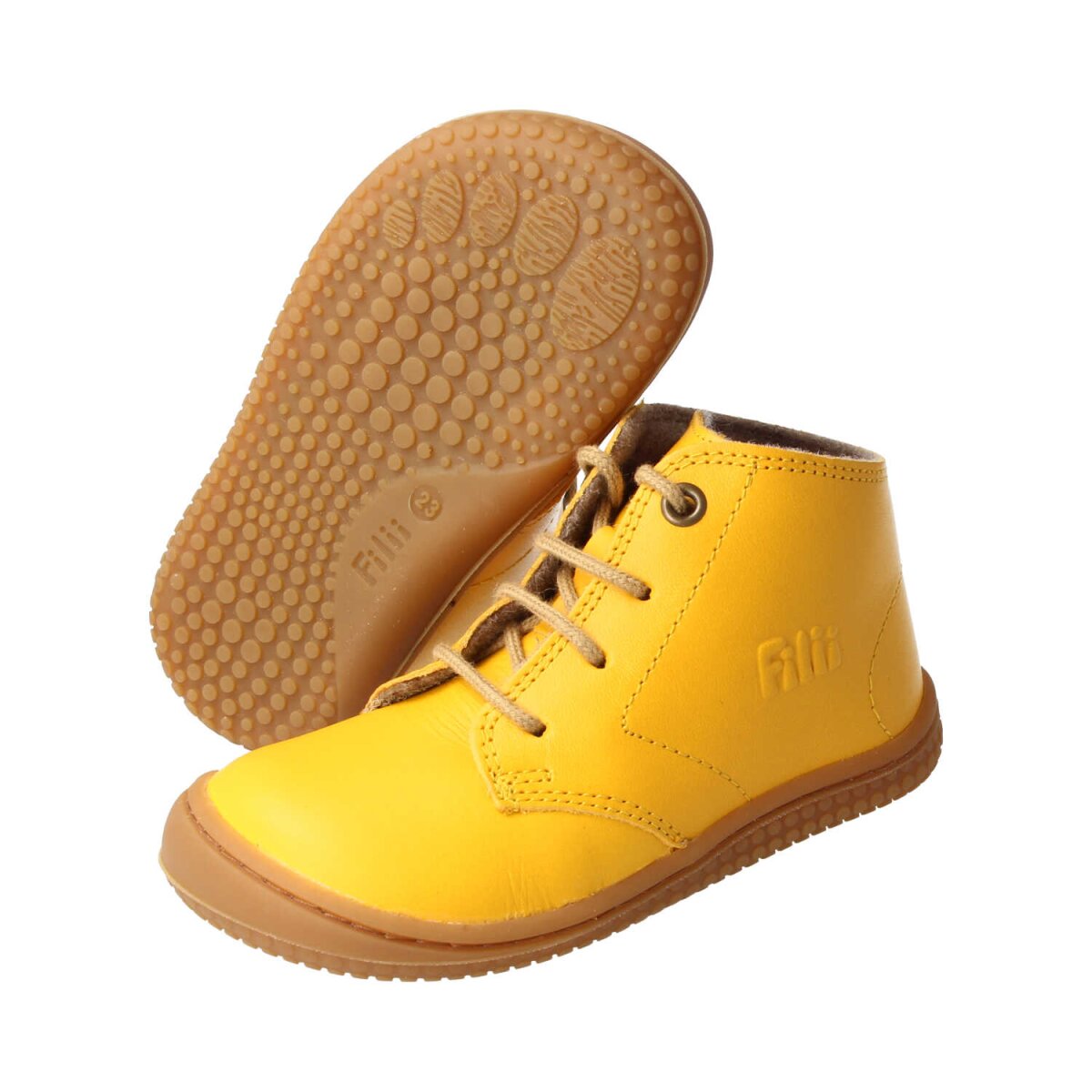 MB4211-F4 mustard SOFT-TOE BIO nappa fleece laces Weite/M