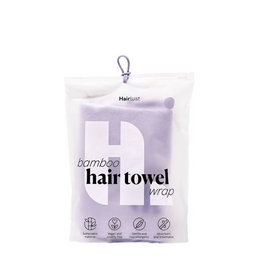 Hairlust Bamboo Hair Towel Wrap, Lilla
