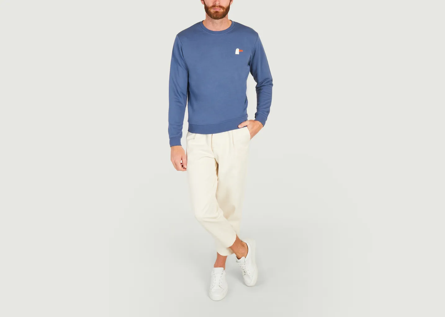 Sweatshirt avec broderie Goosy Olow x Atelier Titi Olow