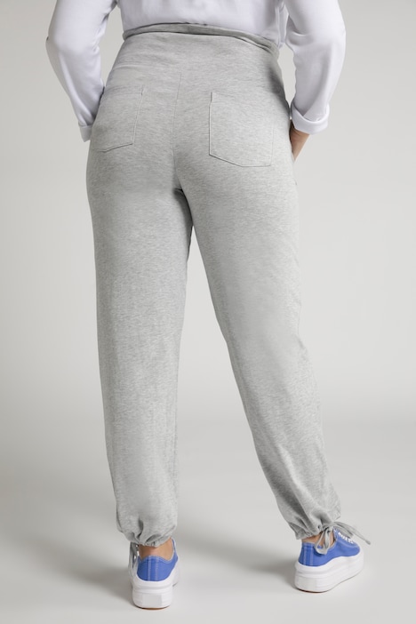 Bellieva-Sweatpants, extrabreiter Bund, Biobaumwolle
