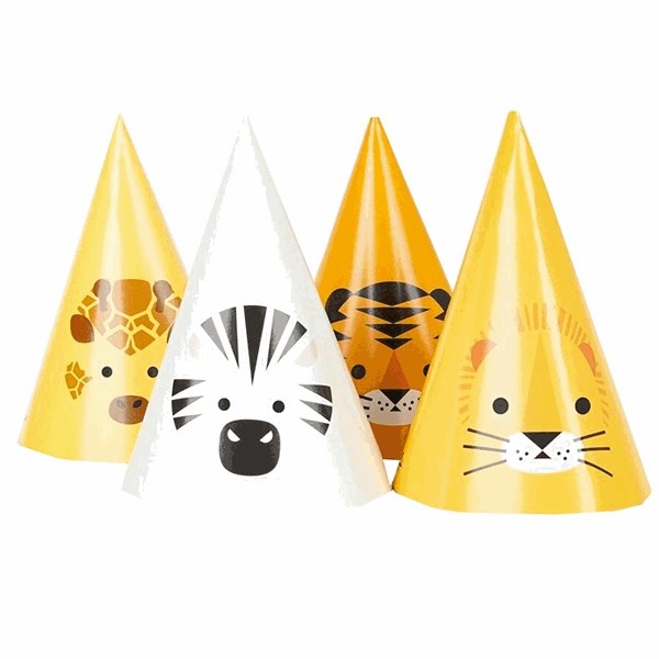 Køb My Little Day Safari Party Hats 8 stk