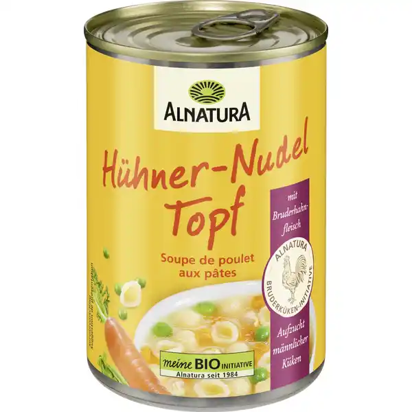 Bio Hühner-Nudel-Topf