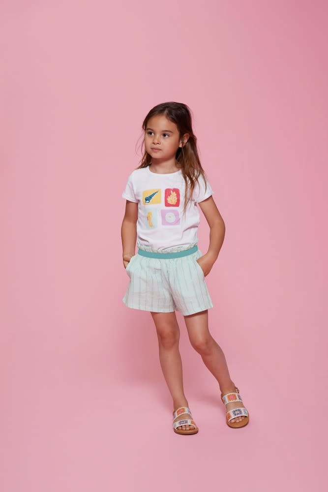 Jubel Jubel short mousseline - Lazy Lagoon mint