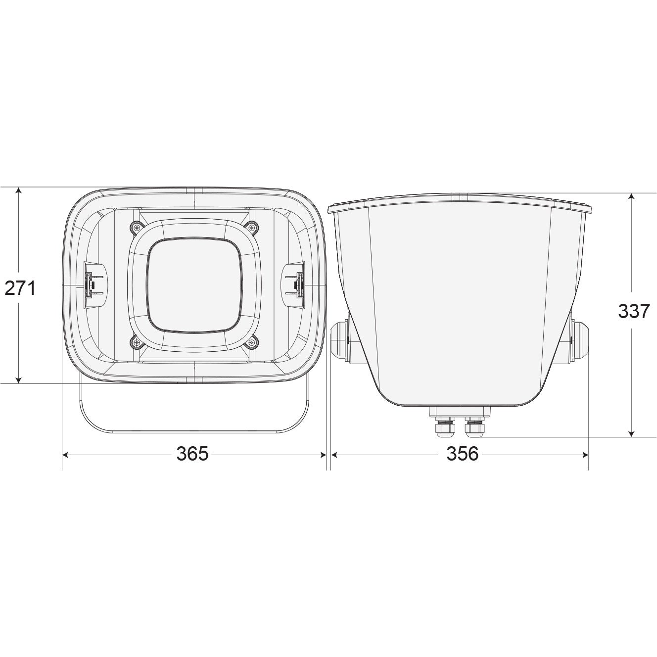 Audiophony PHP660 hoornluidspreker IP55 60 watt 100V - wit