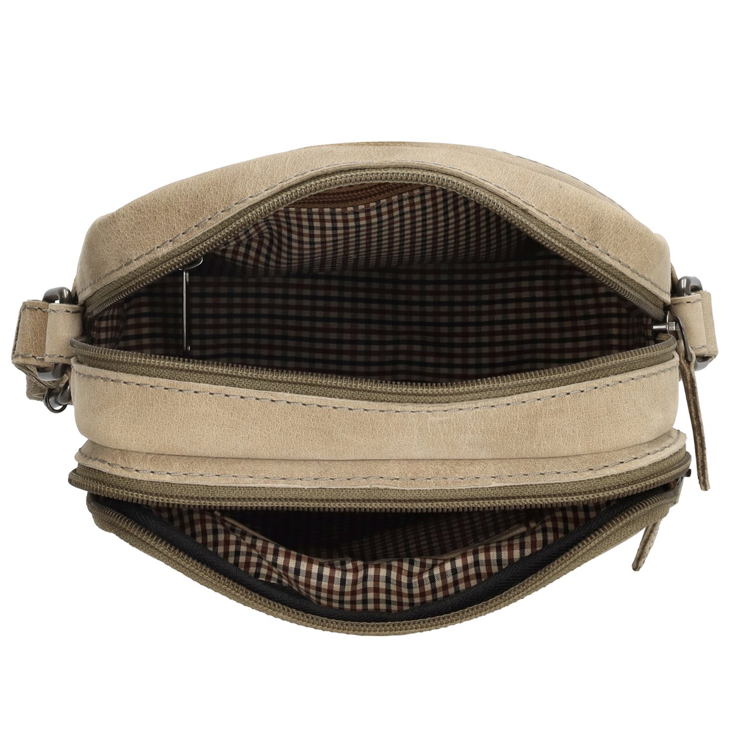 Hide & Stitches Idaho Harmony Schoudertas donkerzand