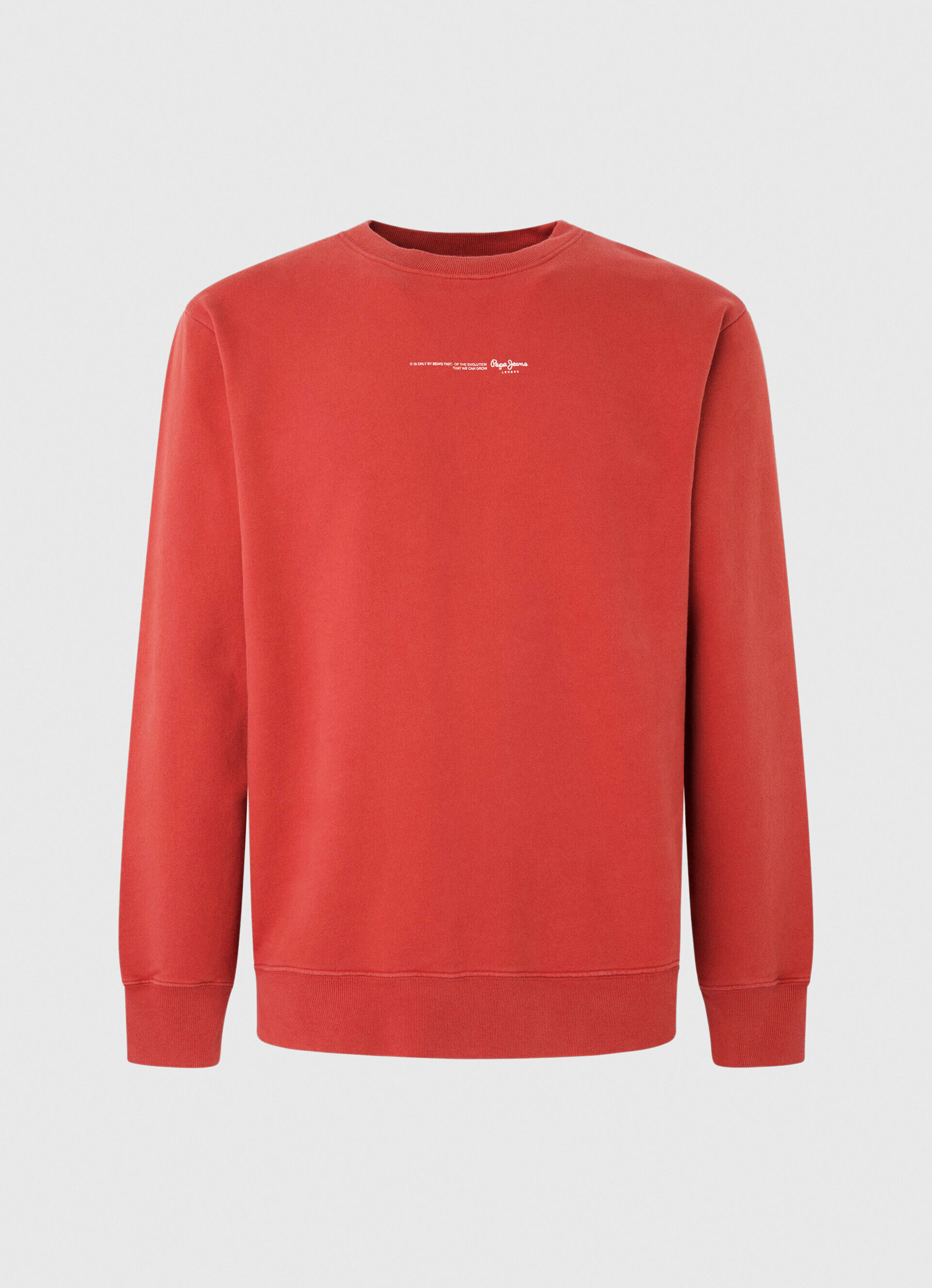 Moletom de algodão com logo estampado - vermelho estúdio