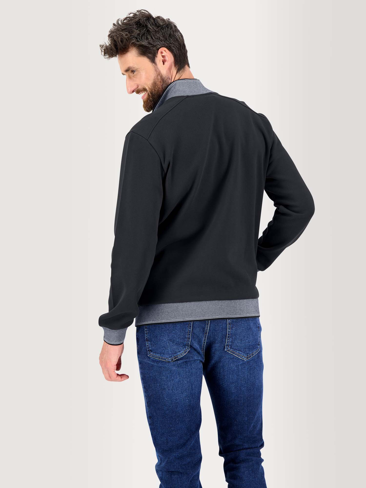 Gilet Zippé Homme Confort Noir