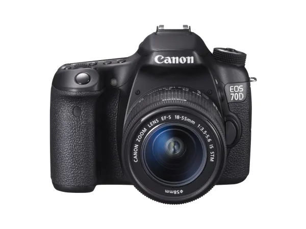 Canon EOS 70D - Digitalkamera - SLR - 20.2 MP - APS-C - 1080p - 3x optisk zoom EF-S 18-55 mm IS STM objektiv - Wireless LAN