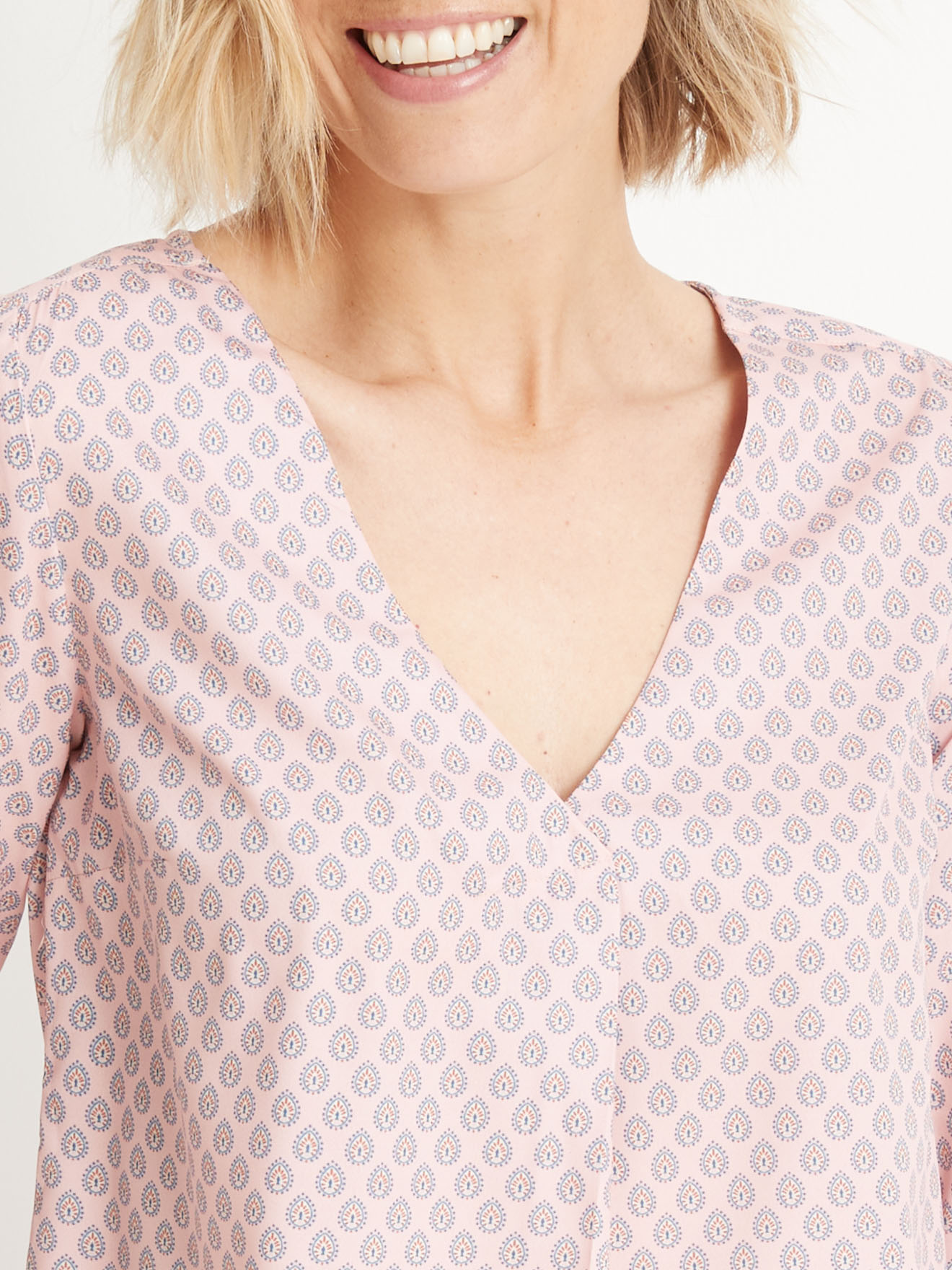 Blouse en crêpe