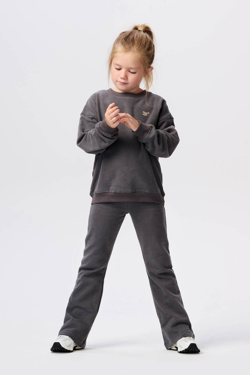 Noppies sweater Nancun van katoen grijs