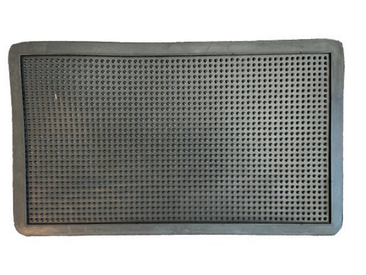 Tapis grattoir caoutchouc 60 x 40 cm noir