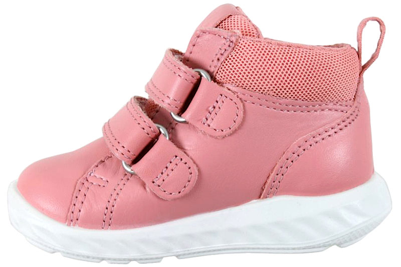 ECCO PS. 1 LITE INFANT BABYSKO I STØVET ROSA GLAT SKIND