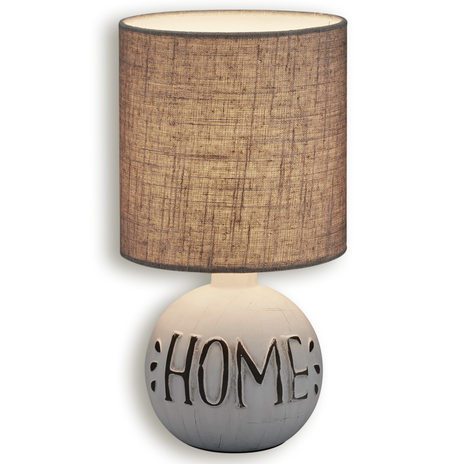 Tischlampe - beige - Keramik