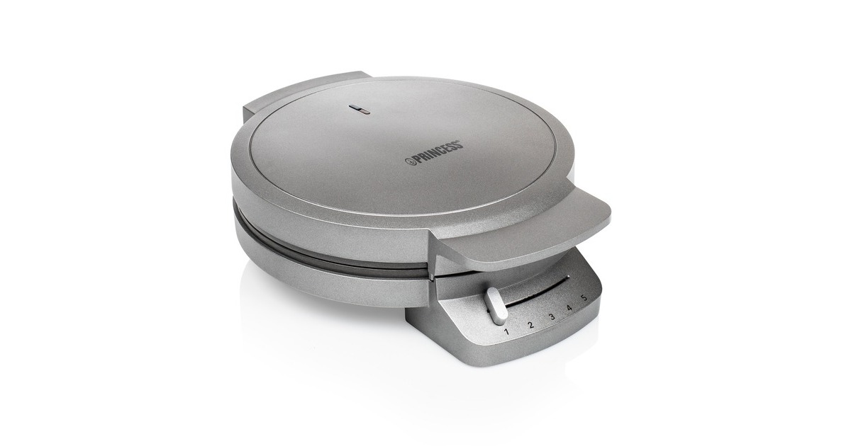 Princess132380 Wafelmaker DeLuxe wafelijzer  (Grijs)