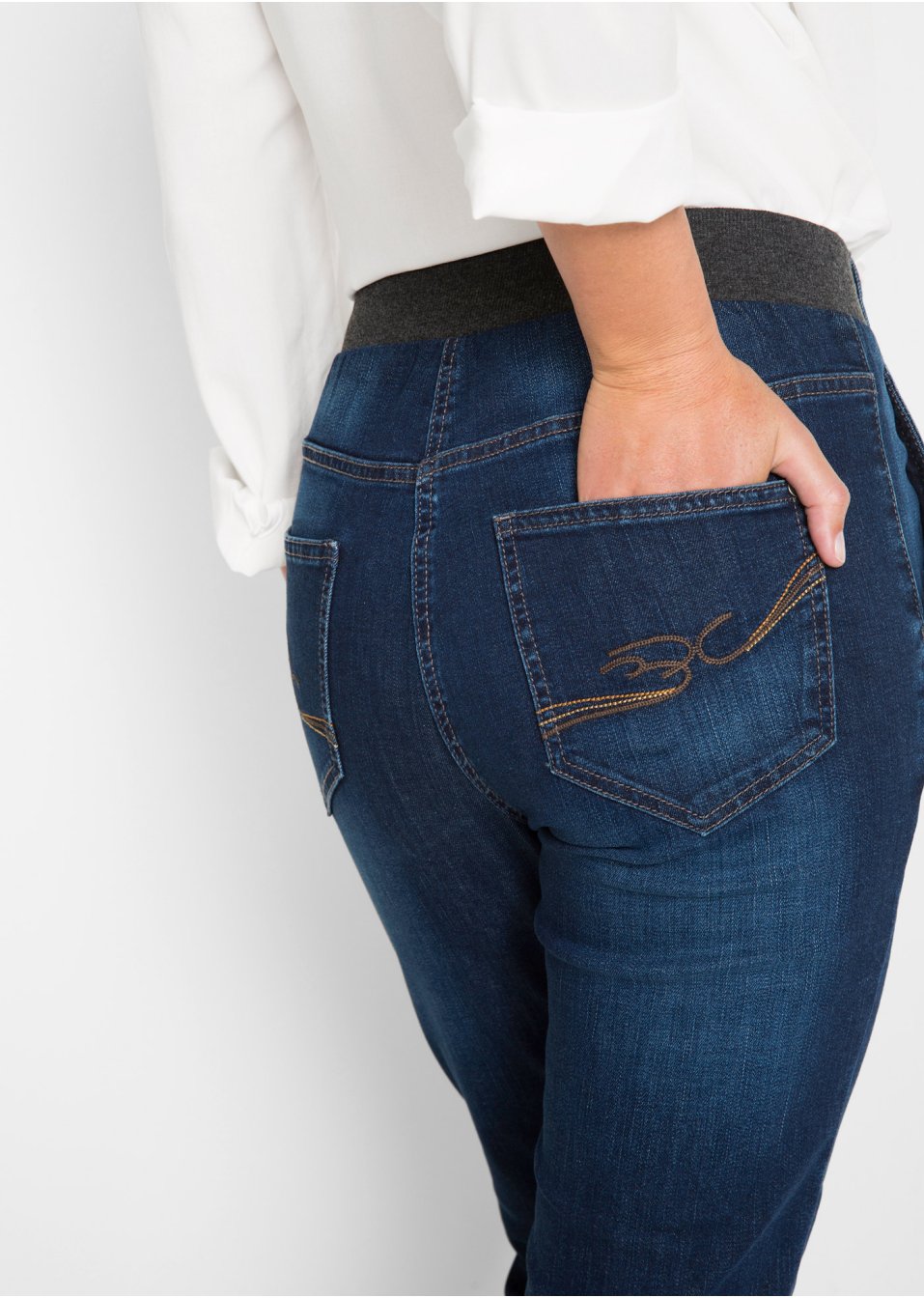 Jean extensible avec taille confortable