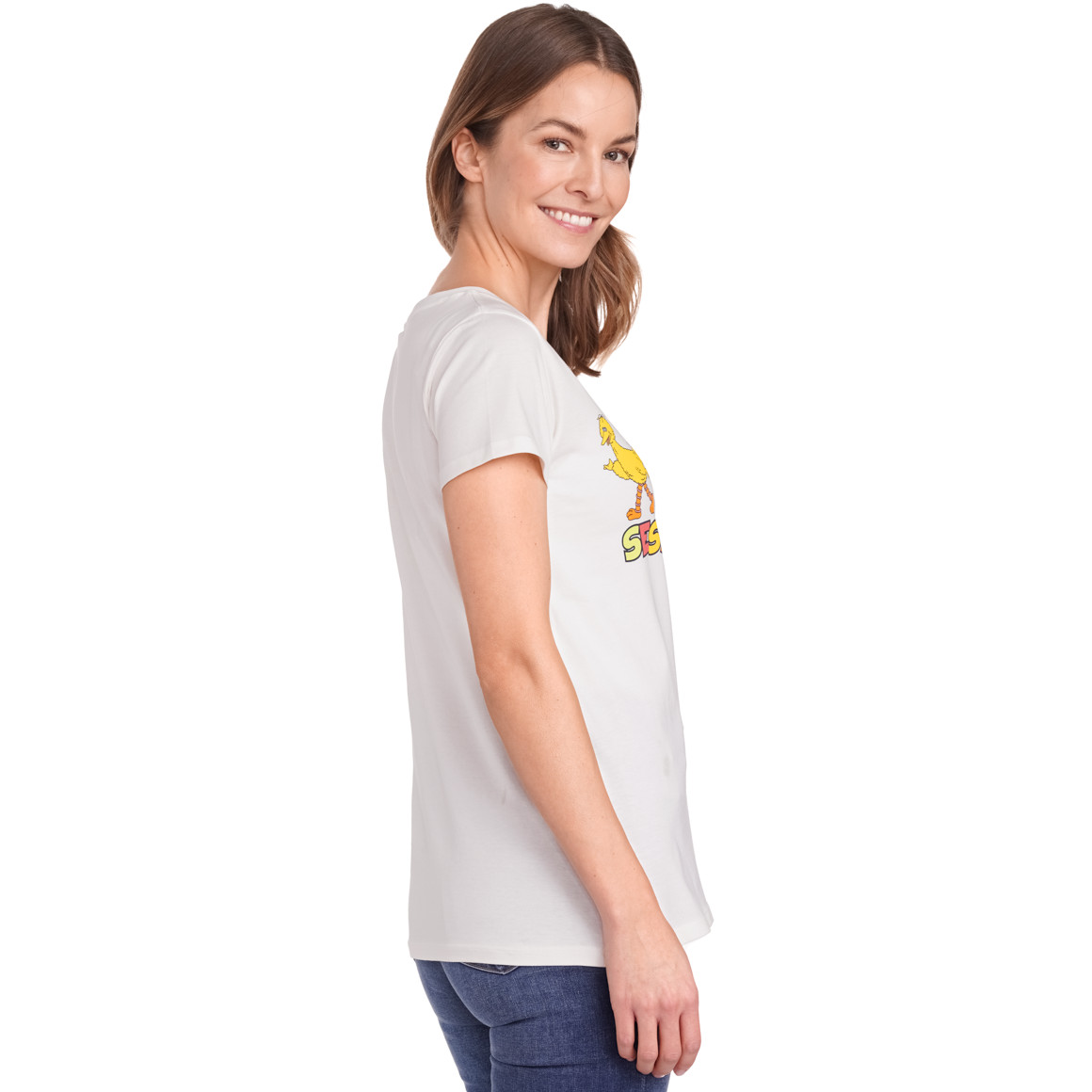 Gina Sesamstraße T-Shirt mit Print weiss