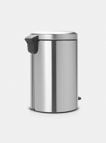 NewIcon Pedaalemmer, 20 liter, kunststof binnenemmer - Matt Steel