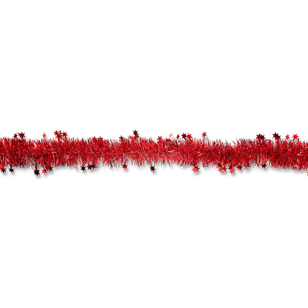 Blokker Guirlande - 200 cm - Rood met Sterretjes