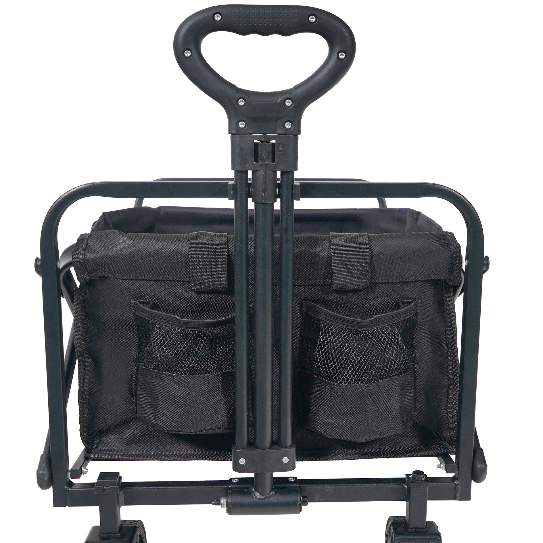 Bollerwagen - schwarz - faltbar - mit Tasche