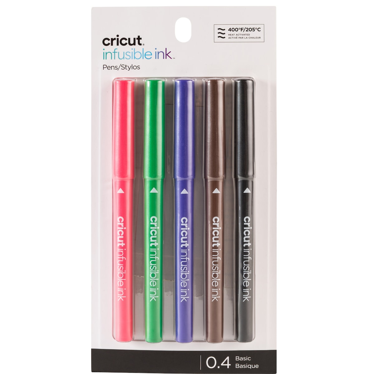 Cricut Basic Infusible Ink penner med fin tupp 0,4 (5-pakning)
