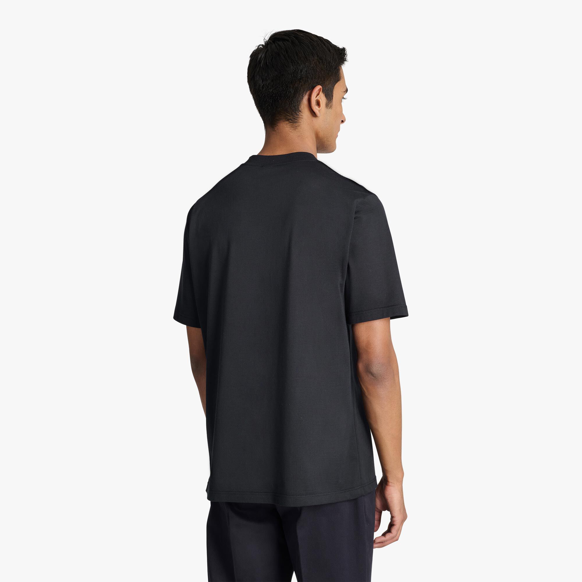 T-Shirt Scritto Avec Effet Suede