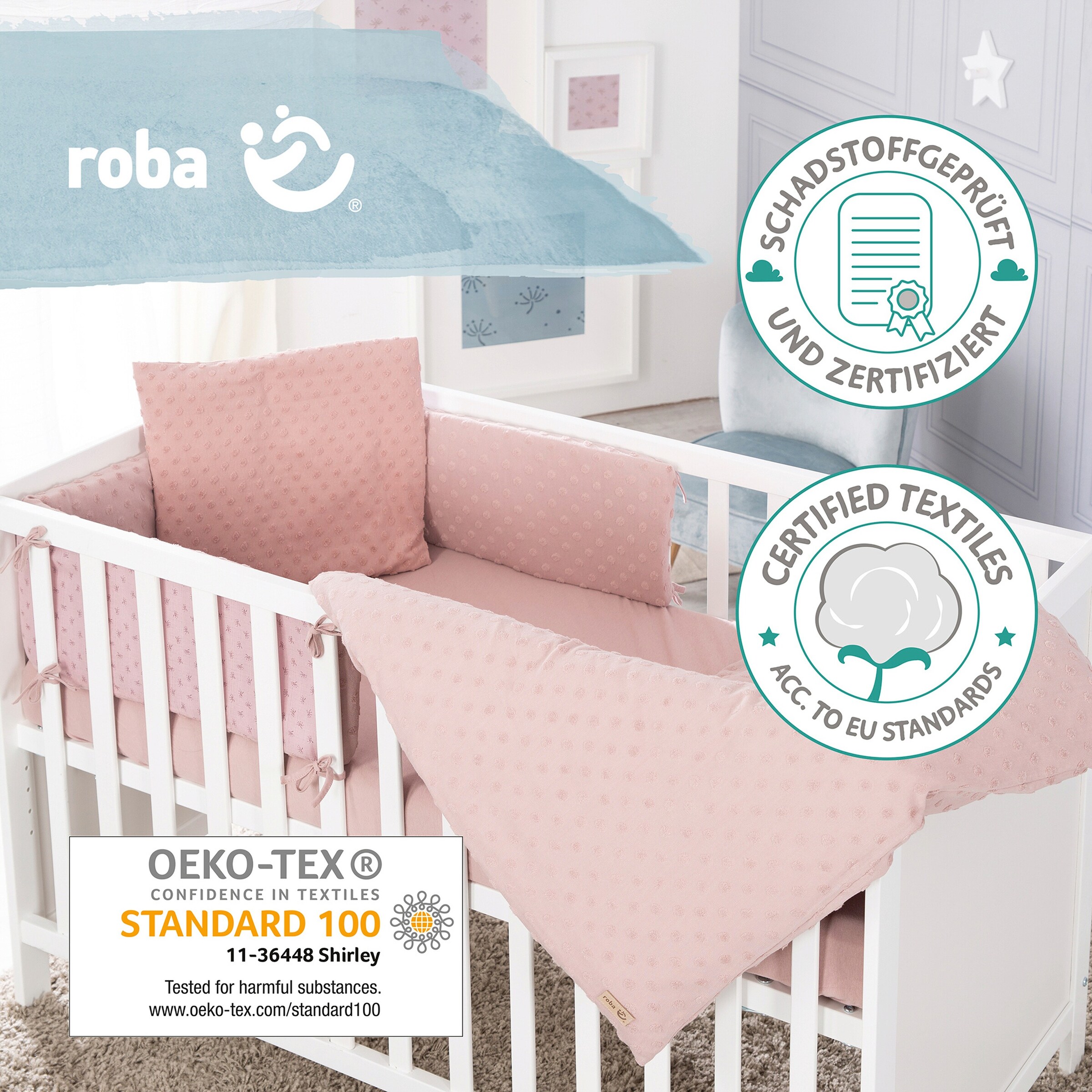 roba Geschenkset BIO-Jersey Schlafen groß Lil Planet rosa