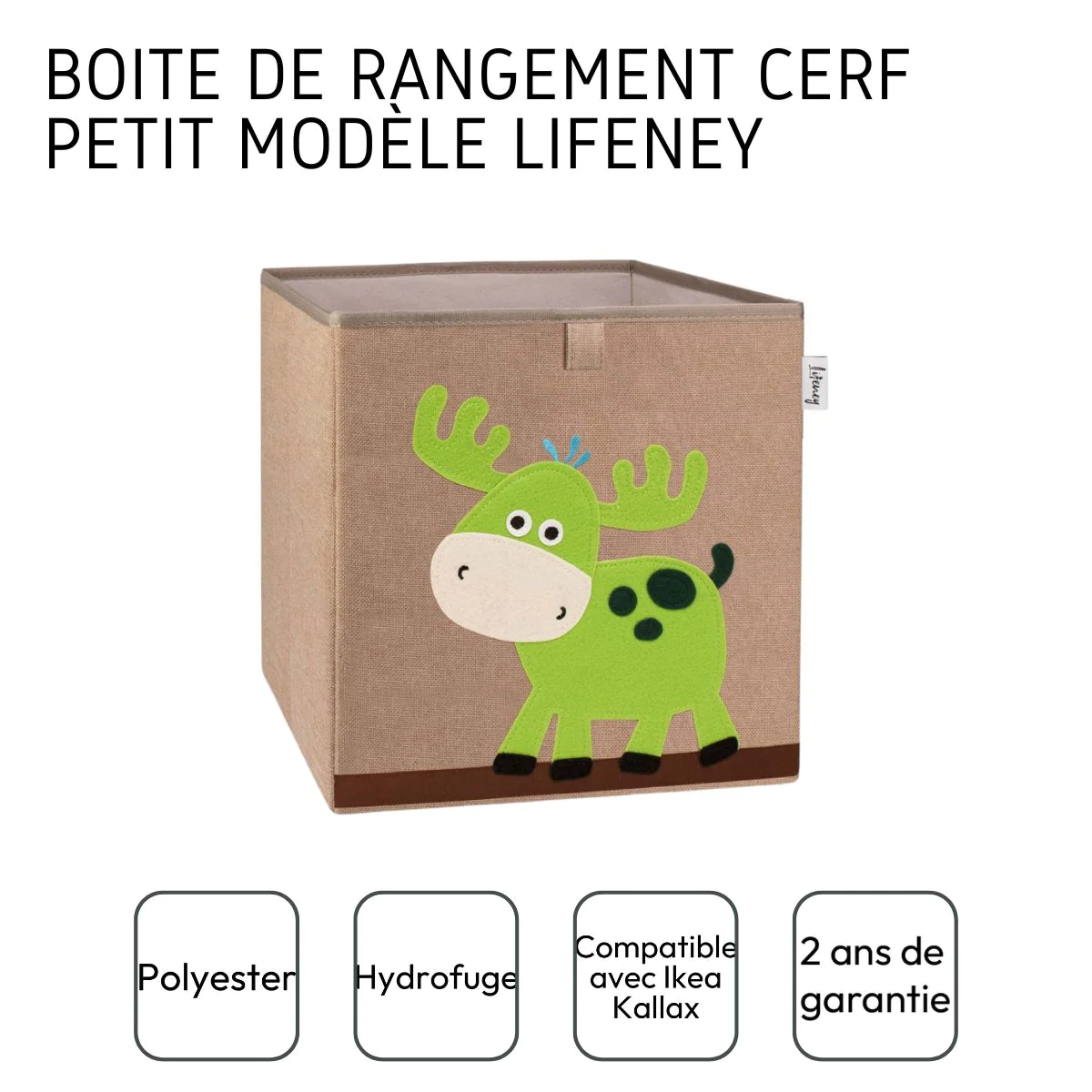 Boîte de rangement en tissu pour enfant 