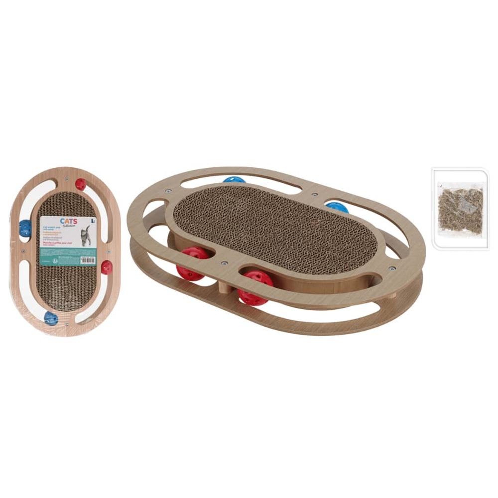Tapis à gratter pour chat naturel 41,5x27x5 cm