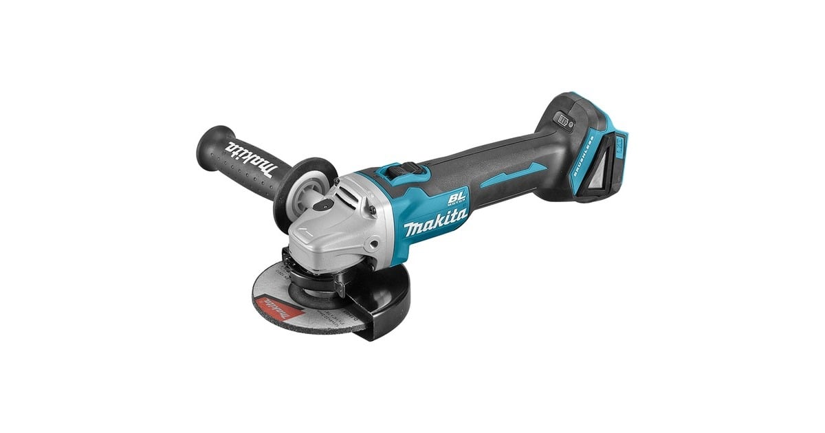 Makita18 V Haakse slijper 125 mm DGA506ZJ  (Blauw/zwart, zonder accu en oplader, in Mbox)