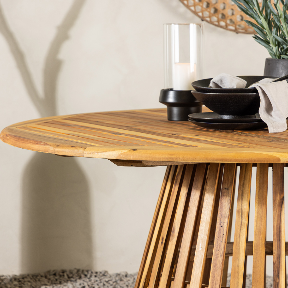 Houten tuintafel Tobias Naturel