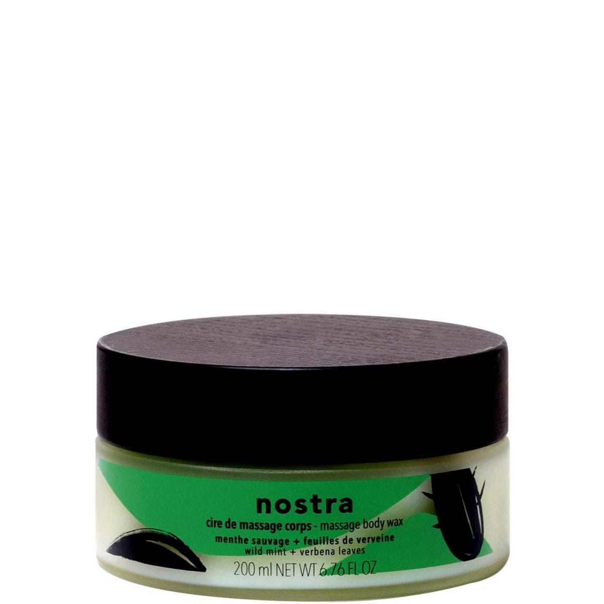 nostra Menthe Sauvage &  Feuilles de Verveine Cire de Massage