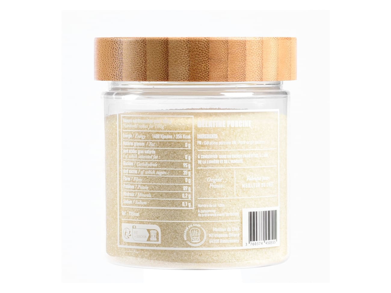 Gélatine en poudre origine porcine - 200 bloom - 150 g - Louis François