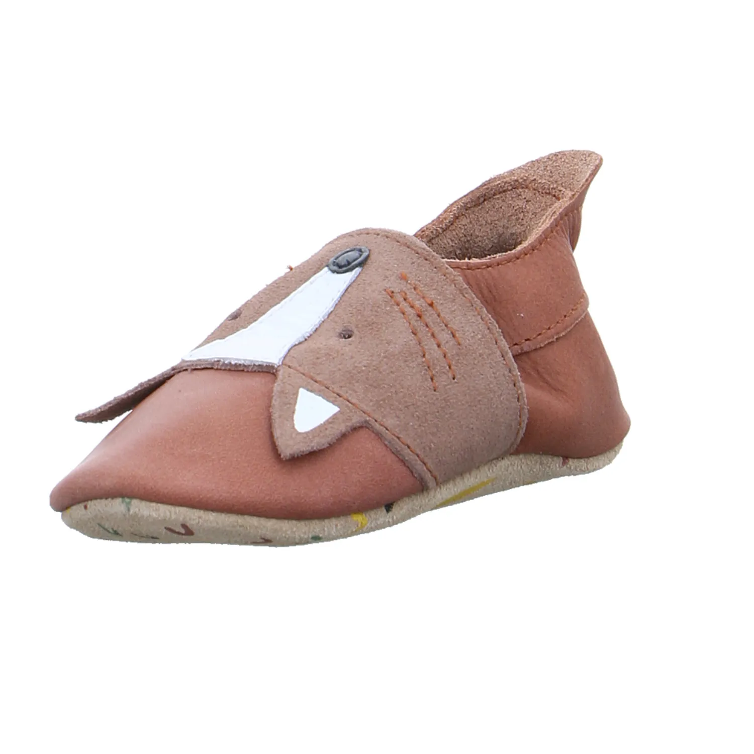 BOBUX Krabbelschuh Braun Leder