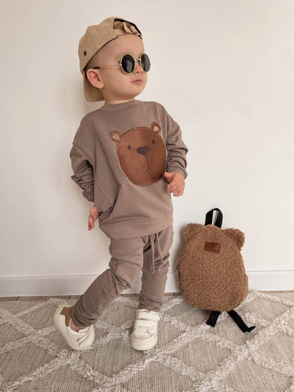 Babystyling baby regular fit broek bruin