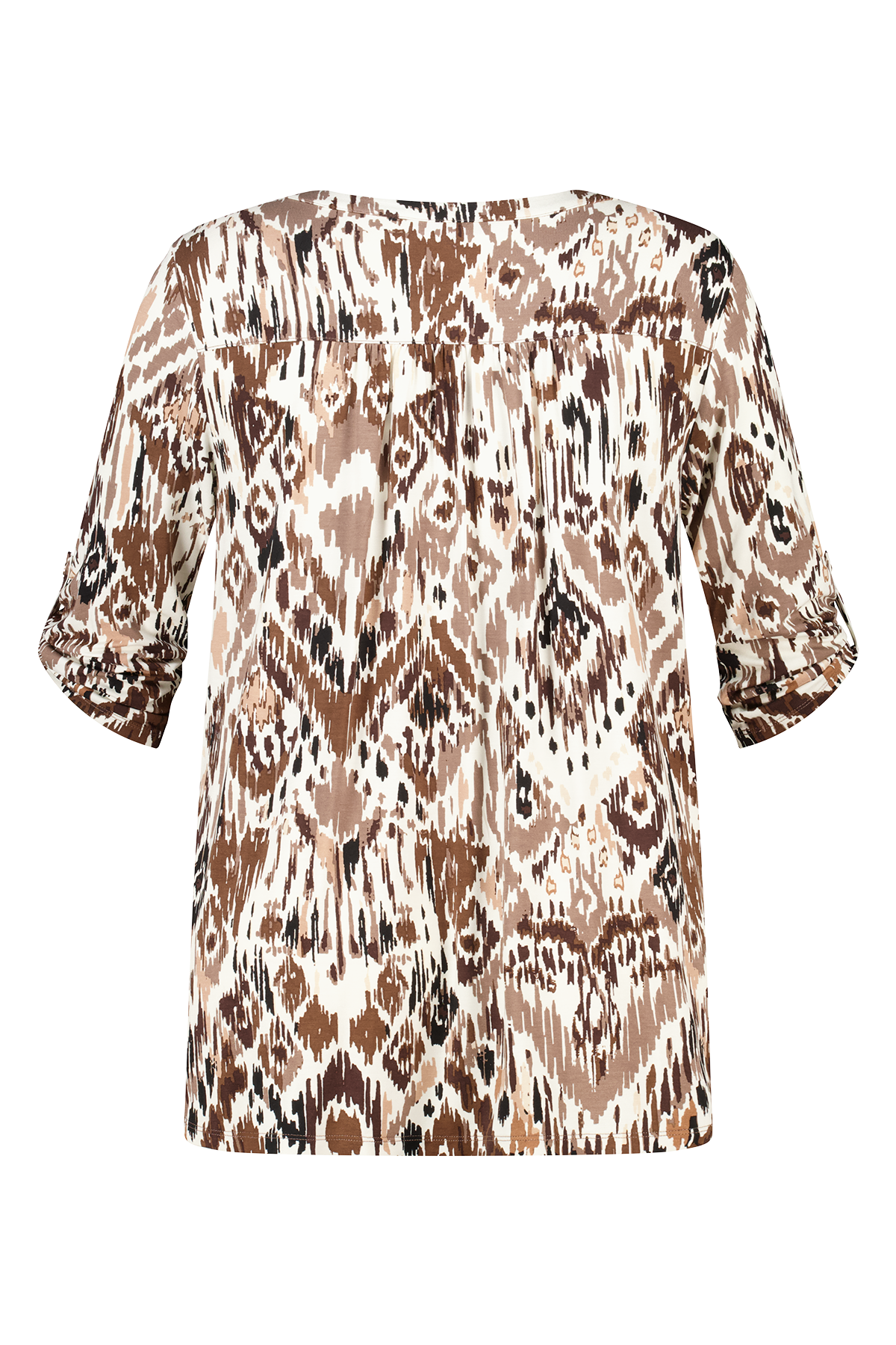 Top met print Multi Zand