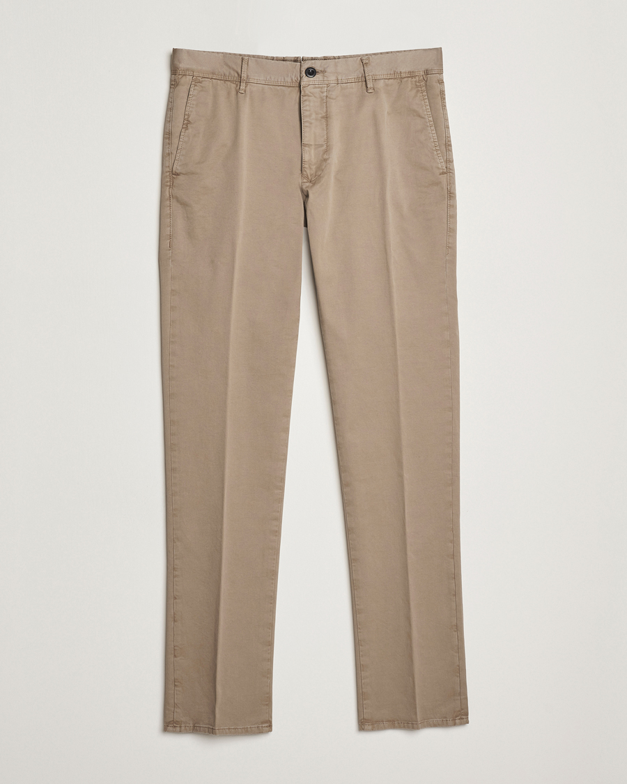 Incotex Slim Fit Garment Dyed Slacks Brown